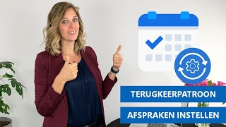 🔄 Terugkeerpatroon instellen voor een afspraak in Outlook [upl. by Arahc]