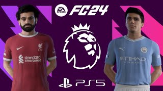 EA FC24 PS5  Man City VS Liverpool Premier League 13th week  feat Salah Rodri Foden🎮🔥 [upl. by Furr65]