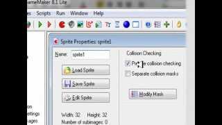 Tutorial 1 Game Maker 81 Sprites [upl. by Vookles802]