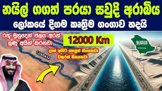 සවුදි අරාබිය ලෝකයේ දිගම කෘත්‍රිම ගංගාව හදයි  නයිල් ගගටත් වඩා දිගයි Worlds largest artificial river [upl. by Mathilda]