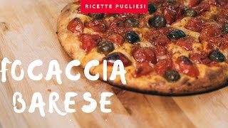 Focaccia Barese  Ricetta come Panificio Fiore Bari [upl. by Halbeib811]