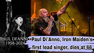 RIP The First Lead Singer Iron Maiden Paul DiAnno Dies [upl. by Maxi]