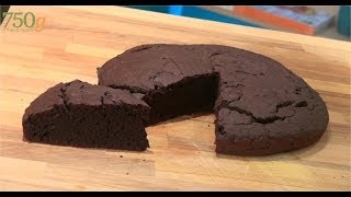 Recette de Gâteau au chocolat sans oeuf  750g [upl. by Holland940]