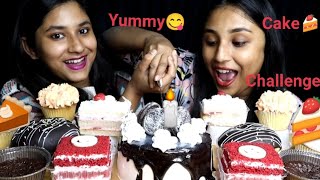 Yammy Cake 🎂 and pastry 🍰 Eating Challenge Dessert feast 😋Cake Eating Challenge 😋 [upl. by Ivana921]