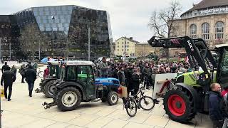 Demonstration am 8 Januar mit viele 🚜Traktoren ￼in der Region ❤️￼Freiburg gegen die Agrarpolitik [upl. by O'Meara]