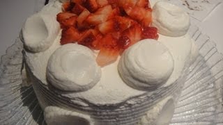 How to make Strawberry Shortcake Recipe  士多啤梨蛋糕 [upl. by Nolaj114]