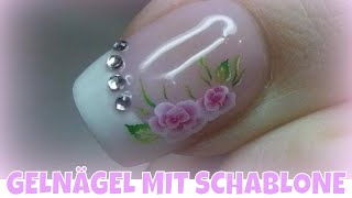 GELNÄGEL MIT SCHABLONE  Gelnagel verlängerung  Lyninails [upl. by Gabrielli64]