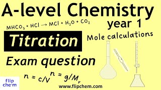 Titration calculations Alevel chemistry mean titre moles and how to reduce  uncertainty [upl. by Ambrose]