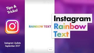 How to do Rainbow Text on Instagram [upl. by Enylhsa]