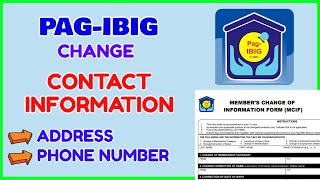 Pag IBIG Update MCIF Contact Information How to Change Record in PagIBIG [upl. by Neelrad]