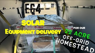 🔌OffGrid Power Begins🌞Picking Up Our EG4 amp SILFAB Solar Equipment tinyhouse solarenergy eg4 [upl. by Harwill]