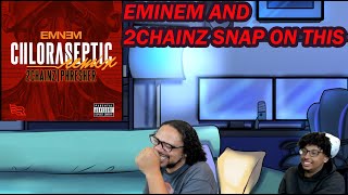 REACTION EMINEM  2CHAINZ  PHRESHER CHLORASEPTIC ORIGINAL AND REMIX [upl. by Arvy254]