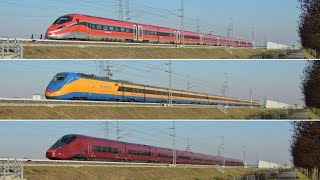 Alta Velocità MilanoTorino Frecciarossa 1000 Diamante e Italo a 250 kmh [upl. by Rodrich]