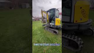 DIGGING UP THE YARD plumbing satisfying drain poop digging pov [upl. by Eiro]