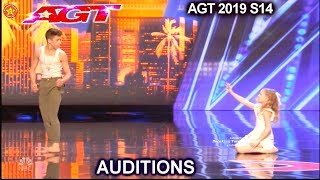 Izzy and Easton Contemporary Dance Duo AWESOME  Americas Got Talent 2019 Audition [upl. by Mikiso]