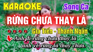 Rừng Chưa Thay Lá Karaoke Song Ca Nhạc Sống Rumba Beat Hay Dễ Hát THANH NGÂN GIA TIẾN [upl. by Doughty]