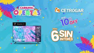 🎊Carnaval de ofertas en Cetrogar hasta 6 cuotas sin interés [upl. by Nash60]