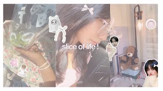 🎀 slice of life  ⋆౨ৎ˚♡˖  organizing my desk buying food album orgaization࣪ 🐰 alicehypen [upl. by Bunker]