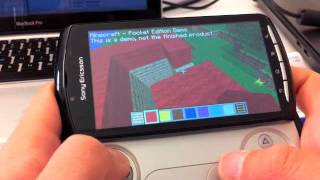 Minecraft  Pocket Edition on Xperia Play [upl. by Esekram]