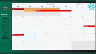 REACT BIG CALENDAR Mini série Tutorial de como integrar usar e inserir dados no react big calendar [upl. by Grimes]