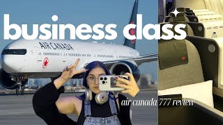 Air Canada 777 BUSINESS CLASS review 🛩 [upl. by Niven314]