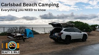 Beach Camping in San Diego South Carlsbad State Beach [upl. by Quincy]