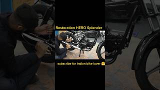 Hero Splendor Restoration From Old to Gold [upl. by Arodaeht]