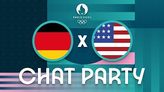 Germany v USA  Womens Olympic Basketball Tournament Paris 2024  Chat Party ⚡🏀 [upl. by Adrien]