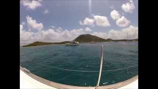 Annecam Sailing in the Caribbean from Antigua to the BVIs [upl. by Eibbil]