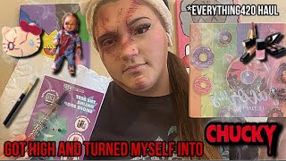 I got High and turned myself into chucky  Everything420 haul 🍃 Kaitlynn Perry [upl. by Lacagnia]