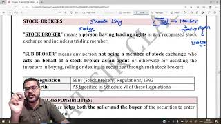 Securities Market Intermediaries  Lecture 4  CS Bharat Classes csstudent slcm icsi csexecutive [upl. by Aicatsal603]