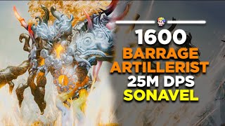 Lost Ark 1600 Barrage Artillerist  25m DPS Sonavel [upl. by Gujral]