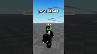 stairs credit raxdflipnote roblox funny curiosity viralvideo [upl. by Maryanna]