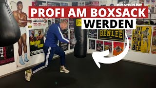 Wie DU SOFORT wie ein PROFI am BOXSACK trainierst  Boxen lernen [upl. by Tenn]