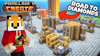 I started a DIAMOND FACTORY in Minecraft Create Mod [upl. by Suehtomit]