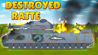 Destroyed Ratte  Cartoons about tanks [upl. by Arihday]