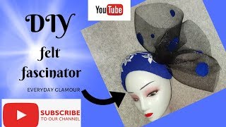 felt fascinator tutorial DIY Tutorial video on hat making how to make a felt fascinator [upl. by Peppi]