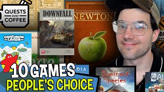 10 Board Games Being Played NOW  quotPeoples Choicequot Board Game Picks [upl. by Eselahs]