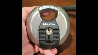 68 Picking Master Lock M50XD Disk lock [upl. by Ellerey]