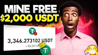 New Free Site To Earn 2000 USDT Per Day  free usdt mining without investment [upl. by Frannie438]