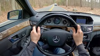 2011 MercedesBenz E63 AMG  POV Test Drive by Tedward Binaural Audio [upl. by Adi668]