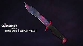 CSGO  Bowie Knife  Doppler Phase 1 [upl. by Bluefarb166]