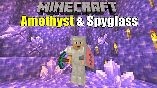 Minecraft Survival  Amethysts Spyglass and Caving Survive amp Thrive 2024  Ep 10 [upl. by Oehsen]