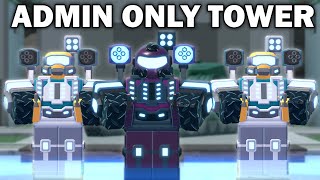 ADMIN only tower is back TDS  ROBLOX [upl. by Vevina939]