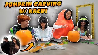 PUMPKIN CARVING w KAED [upl. by Diamante]