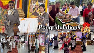 Tenzin yungdung amp Tenzin kunsel wedding ceremony 💍 congratulations 🥂💕 Tibetan vlogger [upl. by Jephum247]