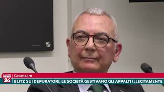 Catanzaro Blitz sui depuratori le società gestivano gli appalti illecitamente [upl. by Niliak64]