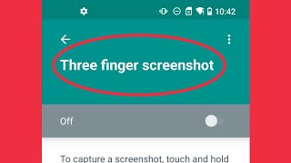 How To Turn ONOFF Three finger screenshot settings in Android [upl. by Brey344]