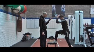 Step Ups Exercise with Speed Bands to Increase Power [upl. by Llertram]