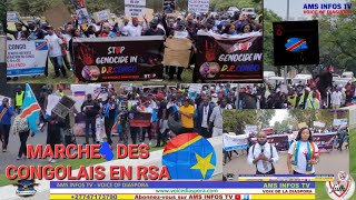 DIASPORA Congolaise en RSA MARCHE amp SEATING A LAMBASSADE DES ETATS UNIS USA en Afrique du Sud [upl. by Itraa368]